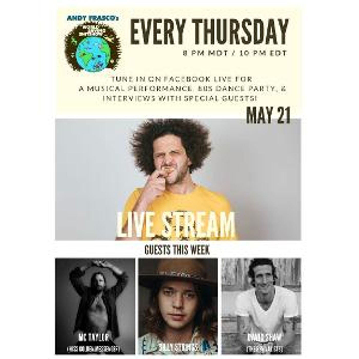 Lineup Announced for ANDY FRASCO'S WORLD SAVING SH*TSHOW  Image