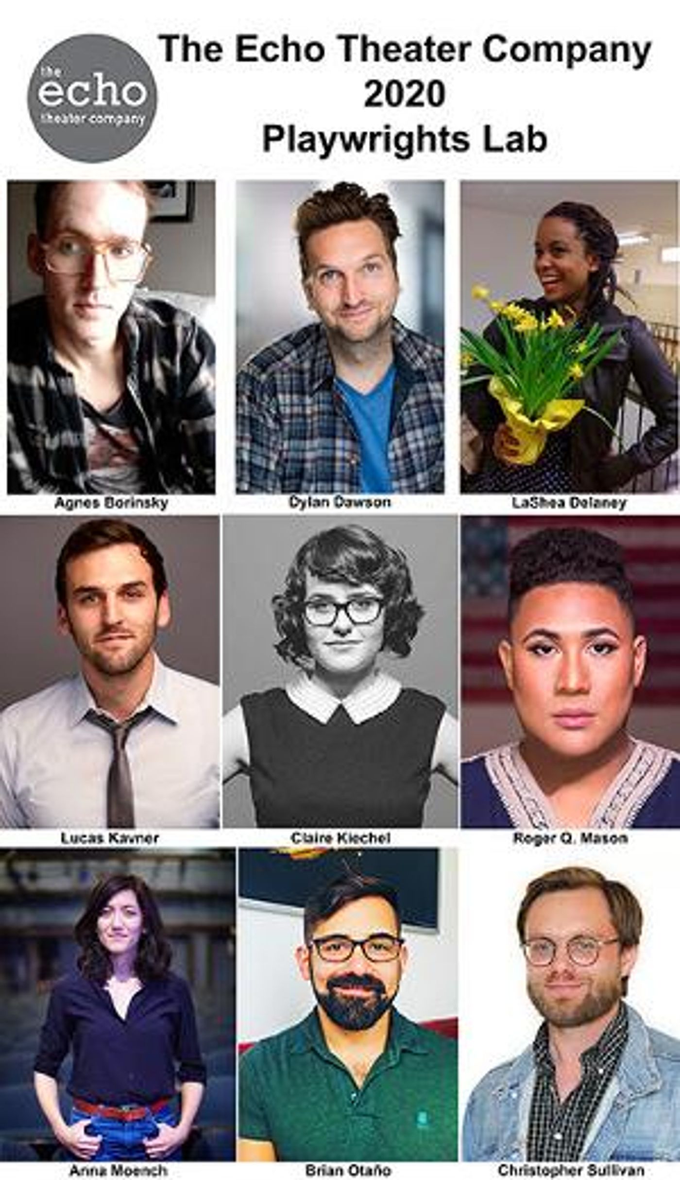 Nine Writers Set For Echo Theater Company's 2020 Playwright's Lab  Image