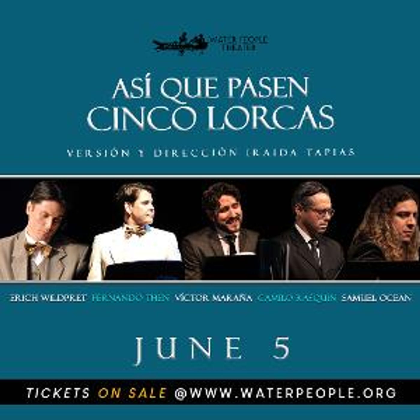 Water People Announces ONLINE SEASON Live Presenting A Tribute To Lorca And A Cast Reunion 21 Years Later  Image