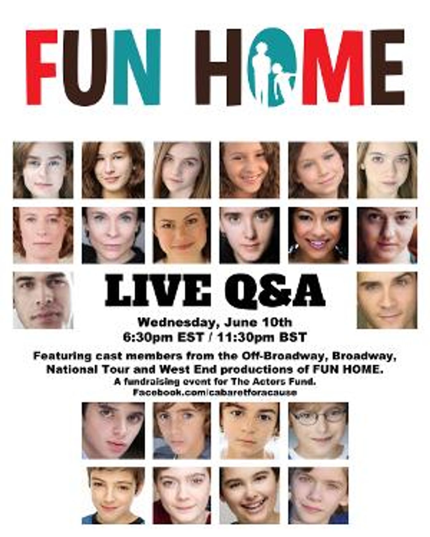 FUN HOME Broadway, Tour, and West End Cast Members Will Take Part in a Q&A For The Actors Fund  Image