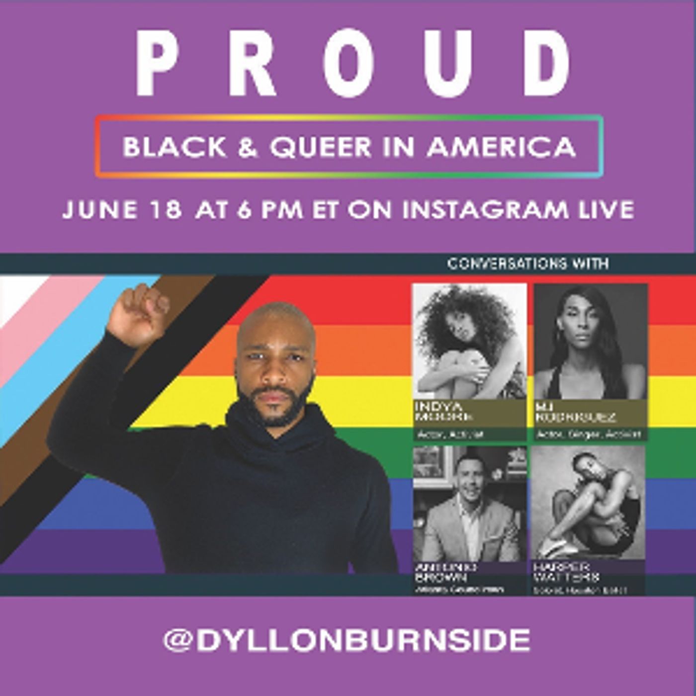 Mj Rodriguez, Indya Moore, Harper Watters, and Councilman Antonio Brown Will Take Part in PROUD: BLACK & QUEER IN AMERICA  Image