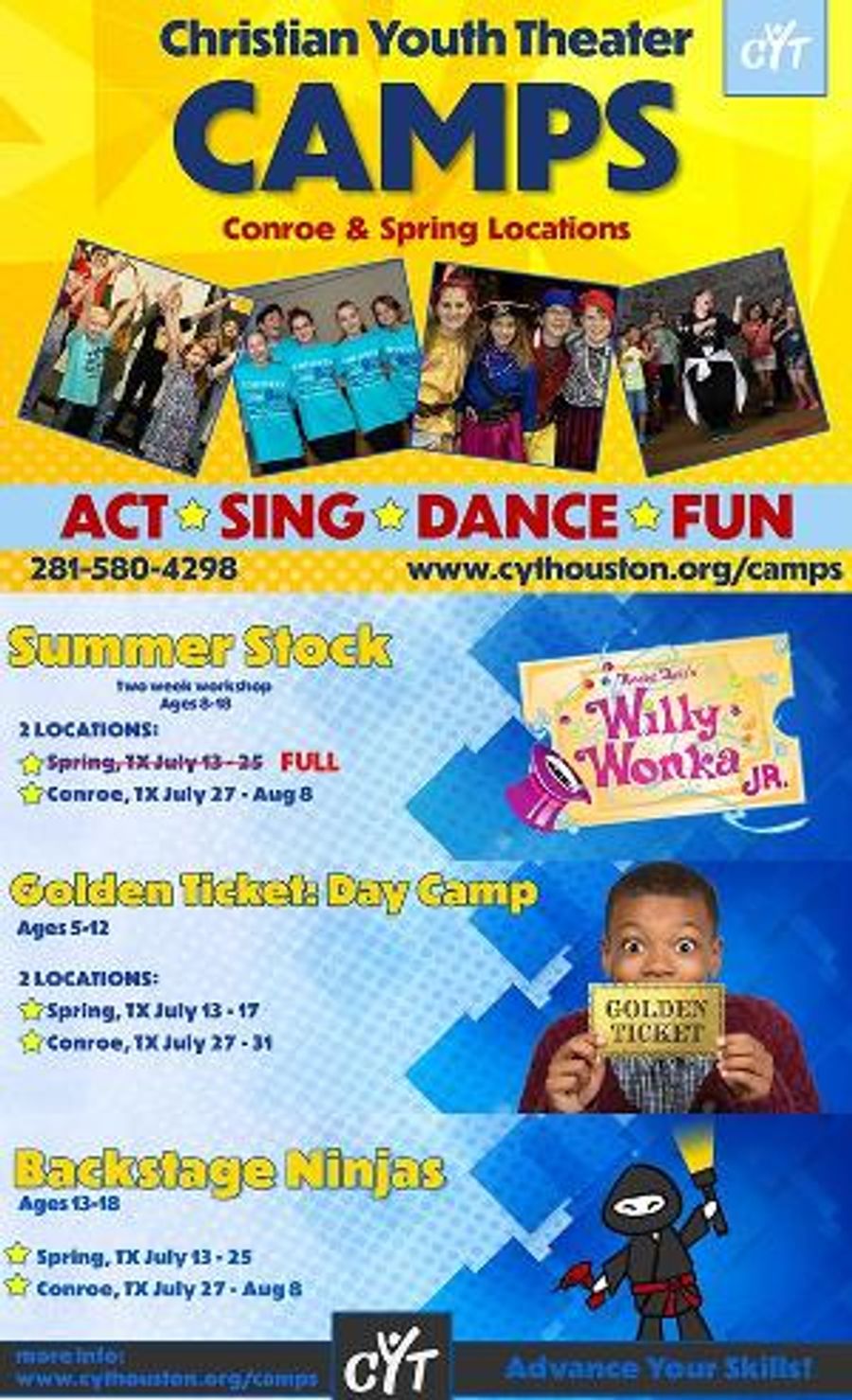 Christian Youth Theater's Popular Summer Camps Are Back Image