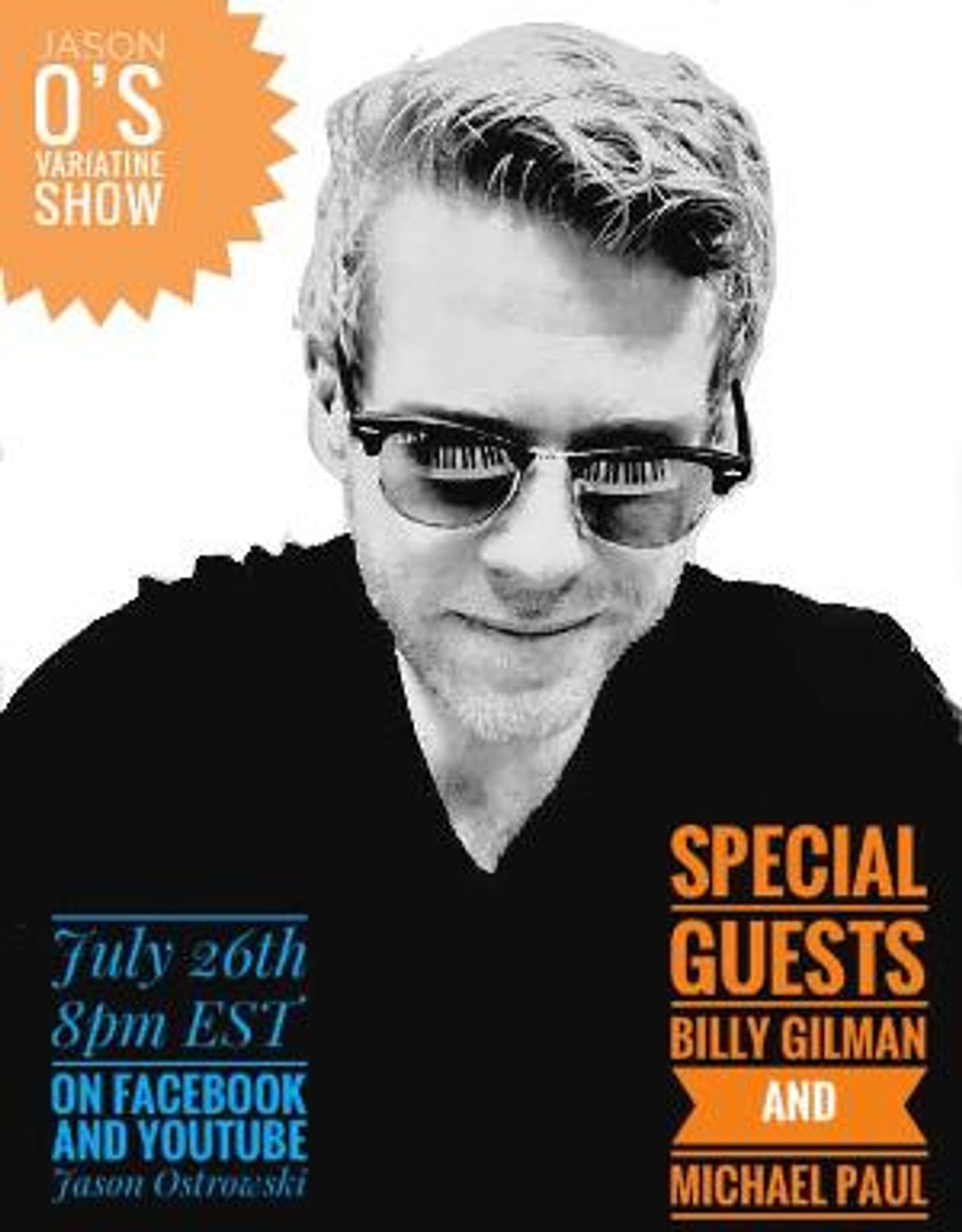 Jason O's Variatine Show to Stream July 26  Image