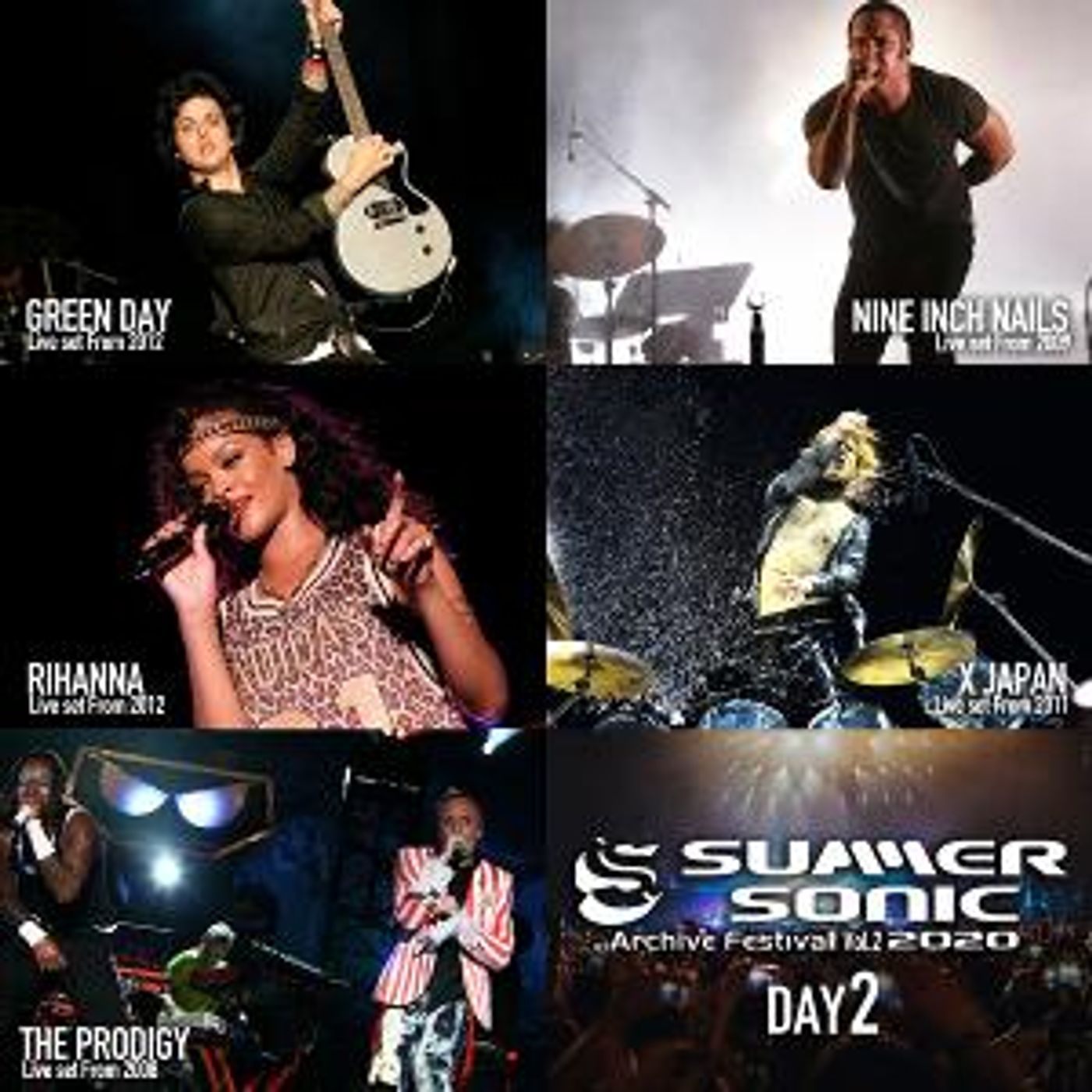 Watch Legendary Performances From Green Day, Rihanna, Nine Inch Nails, and More from Summer Sonic 2020  Image