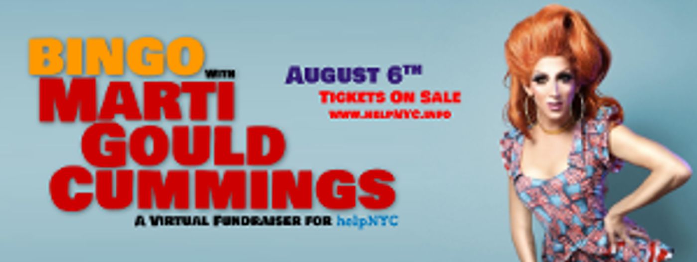 BINGO With Marti Gould Cummings, A Virtual Fundraiser For HelpNYC Announced  Image