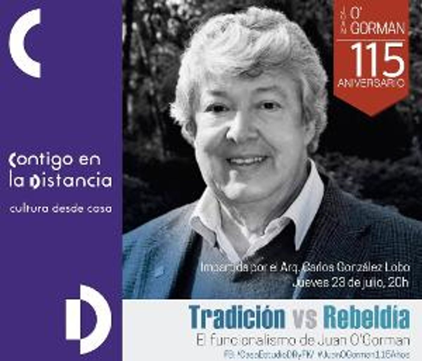 Tradición Contra Rebeldía. El Funcionalismo De Juan O'Gorman, Conferencia En Línea En El Museo Casa Estudio  Image