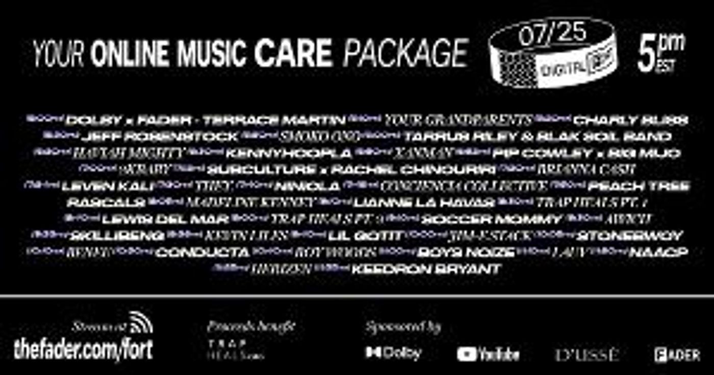 The FADER Digital Fort 2.0 Set Times Announced + DOLBY Partnership, 'Artist Spotlight' Talent Search  Image