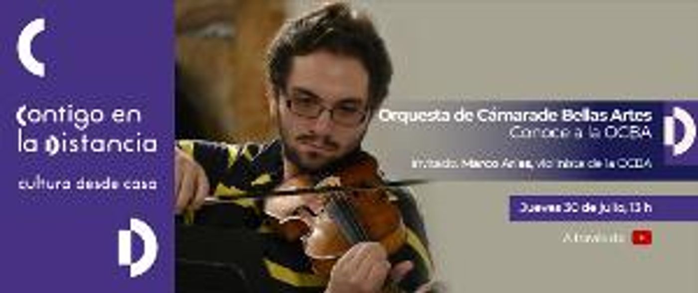 El Violinista Marco Arias Participa En Conoce A La OCBA  Image