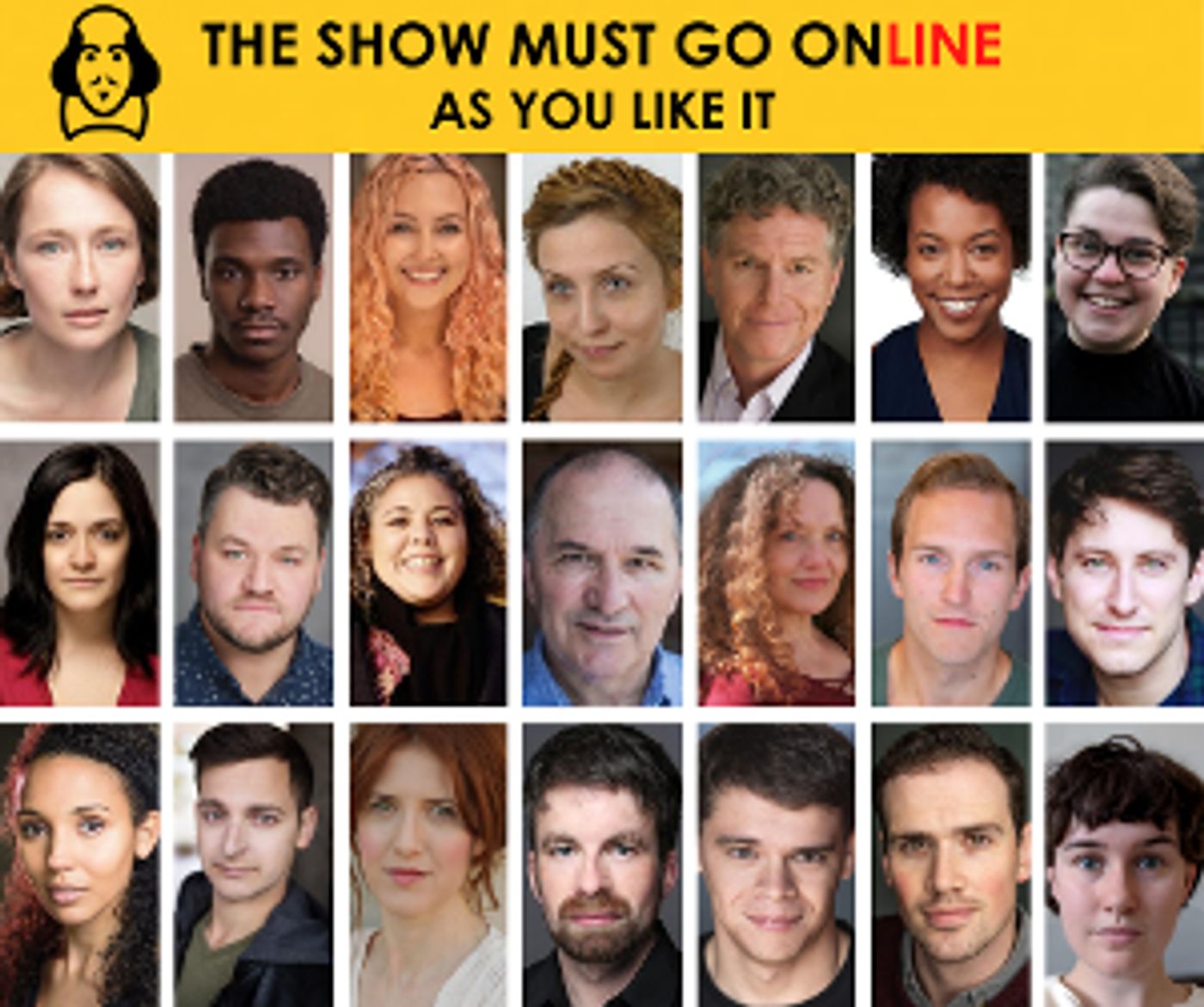 The Show Must Go Online Announce Full Cast For Livestreamed Reading Of  AS YOU LIKE IT  Image