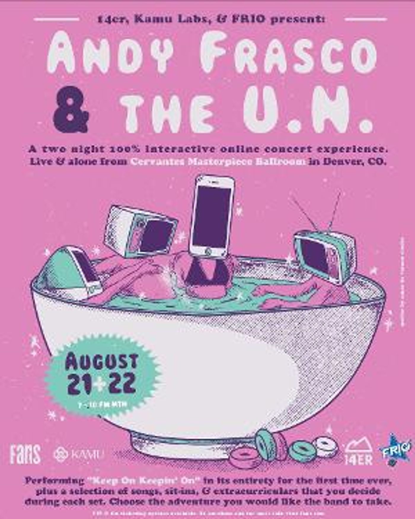 Andy Frasco and the U.N. Announces Two Night Interactive Online Concert Experience  Image