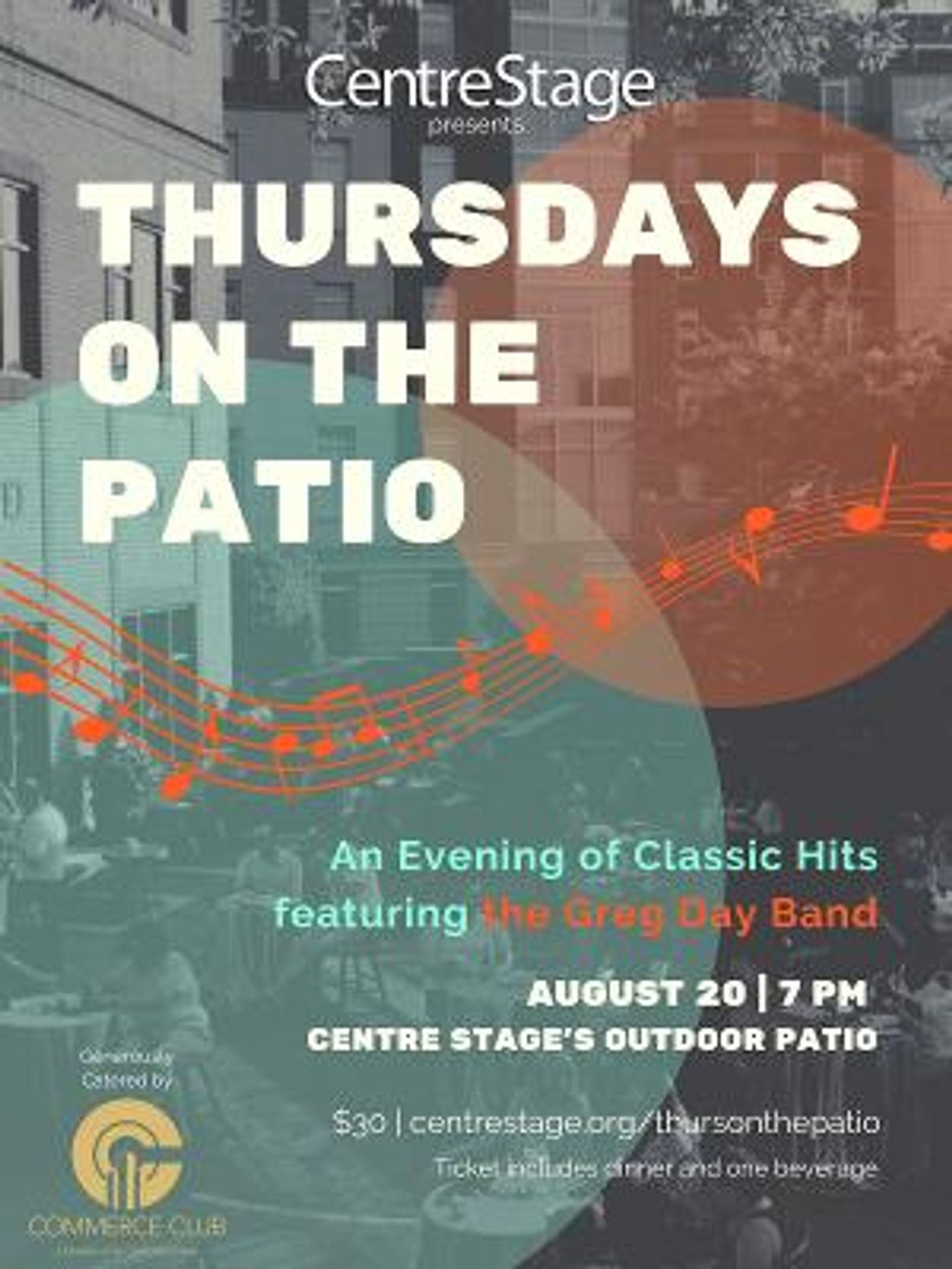 Centre Stage And The Commerce Club Present THURSDAY ON THE PATIO  Image