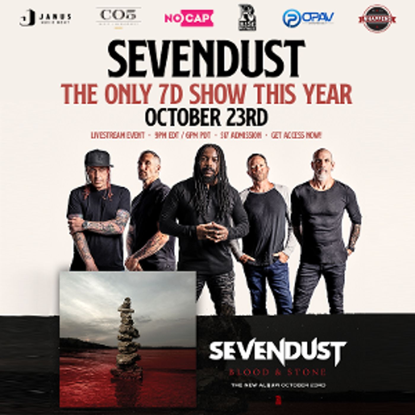 SEVENDUST: LIVE IN YOUR LIVING ROOM Announced October 23  Image