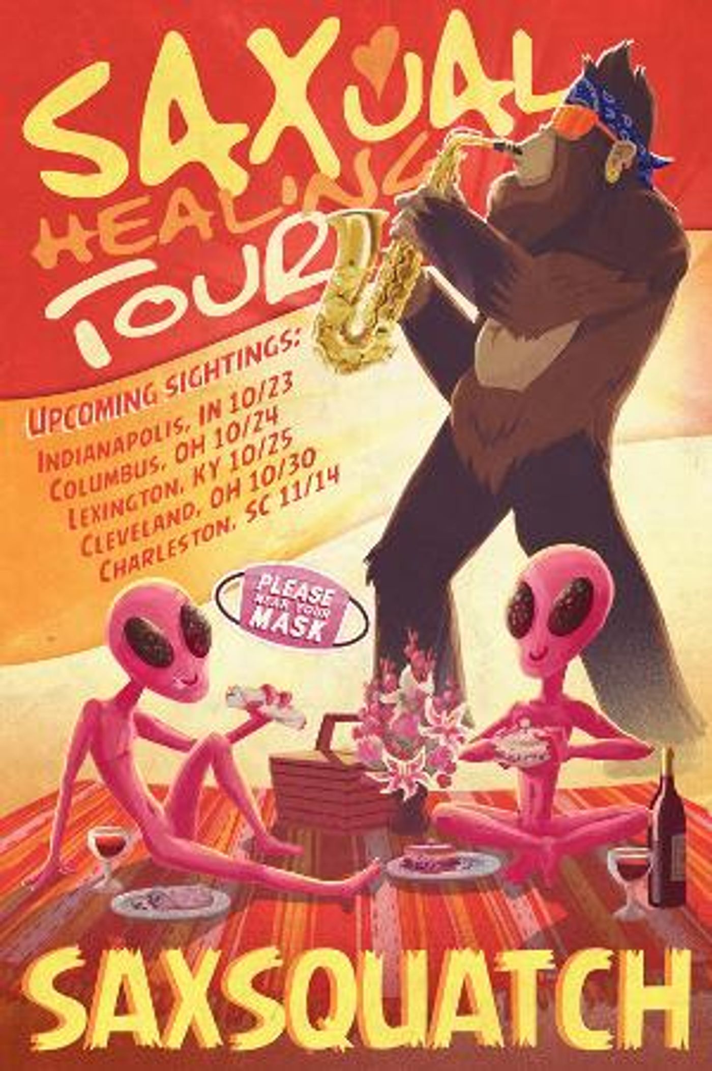 Saxsquatch Announces Multi-City Outdoor Saxual Healing Tour 2020  Image