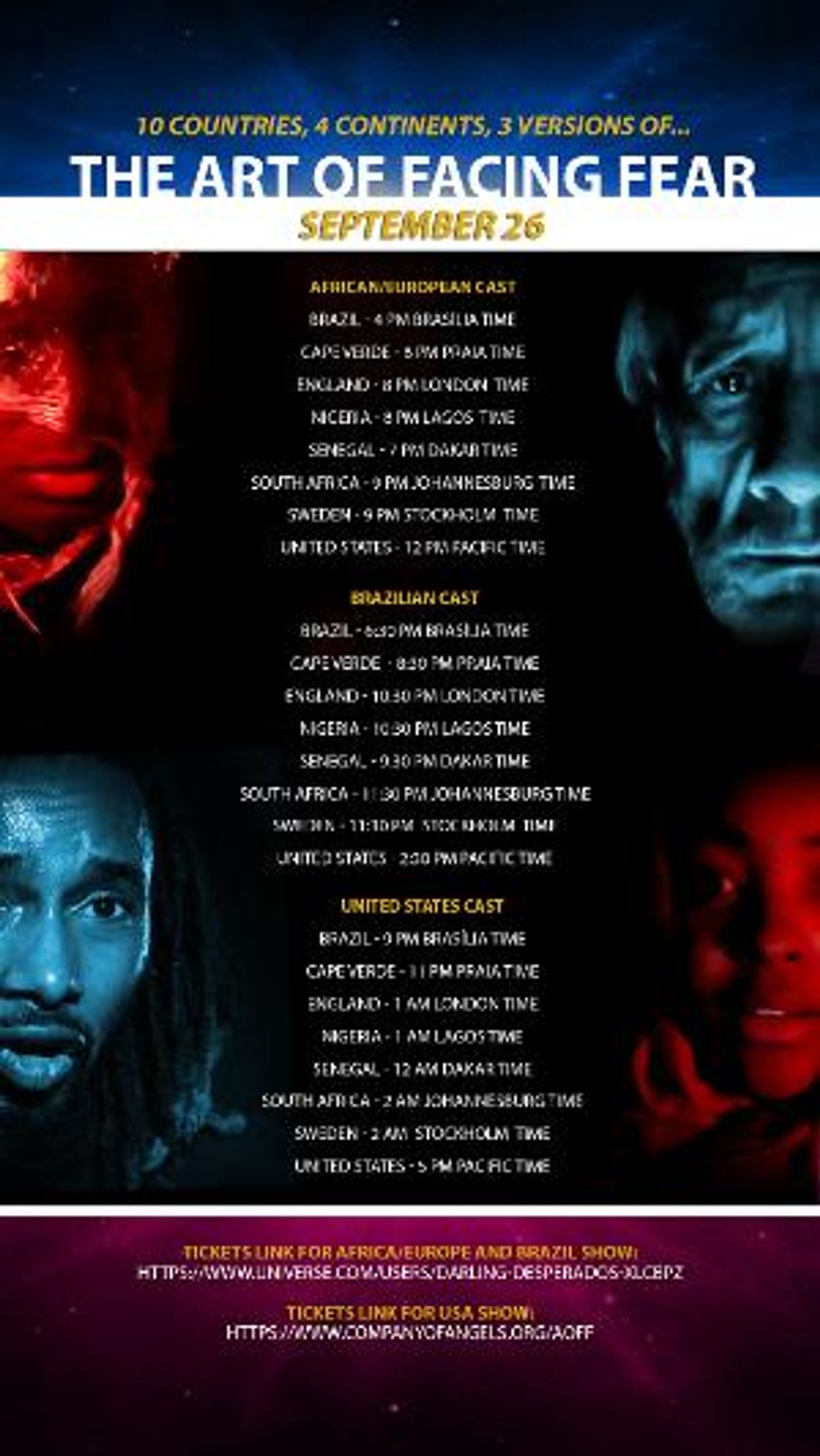 Special Event THE ART OF FACING FEAR Announced September 26  Image