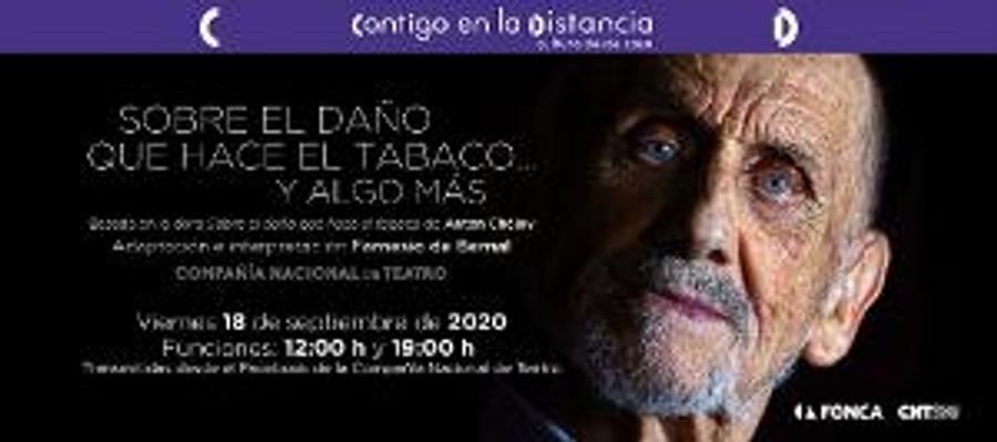 El Actor Farnesio De Bernal Representa El Monólogo Sobre Los Daños Que Hace El Tabaco De Chéjov Image