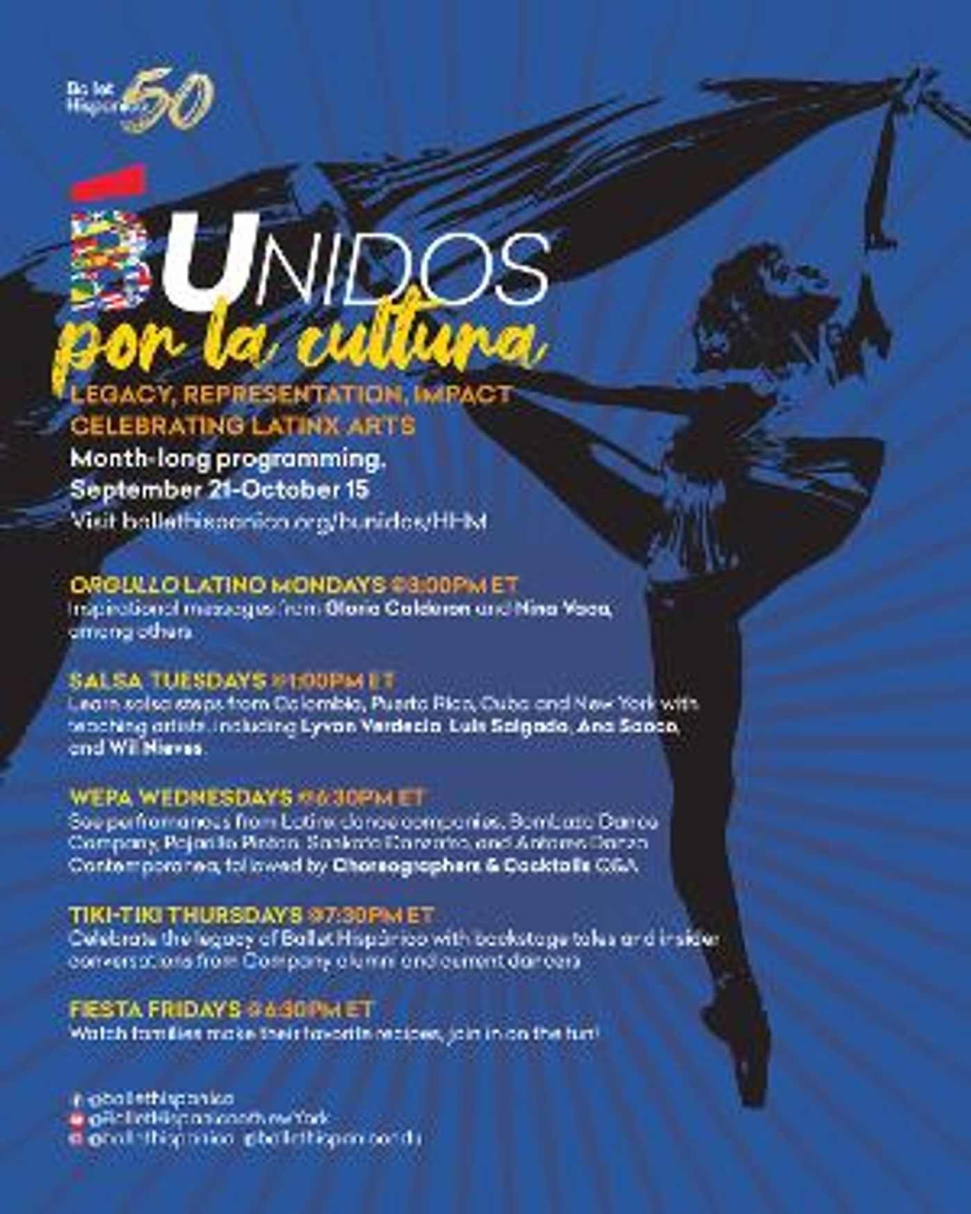Ballet Hispánico Celebrates Hispanic Heritage Month With #BUnidos Video Series  Image