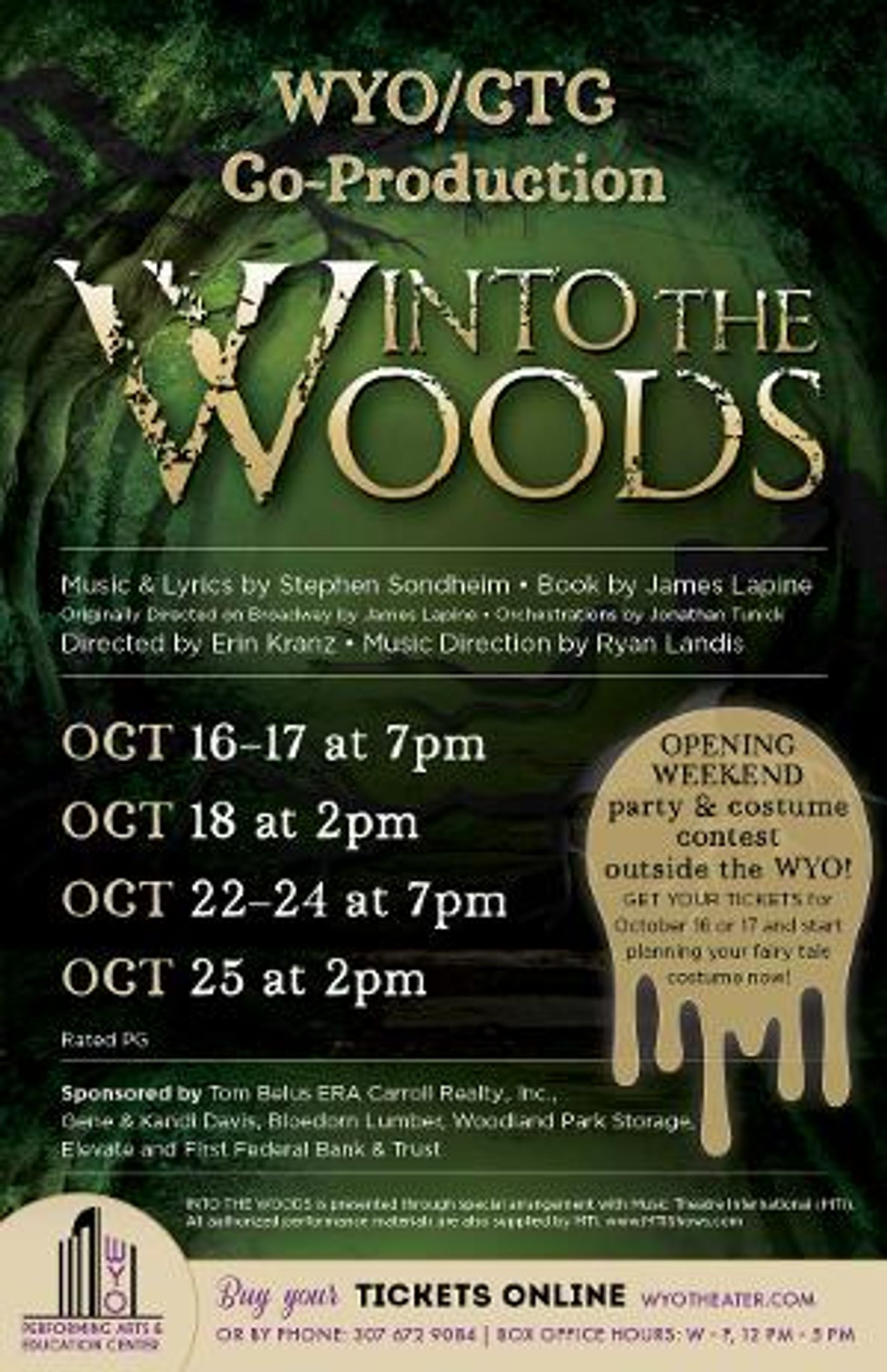 WYO Theater Presents INTO THE WOODS  Image