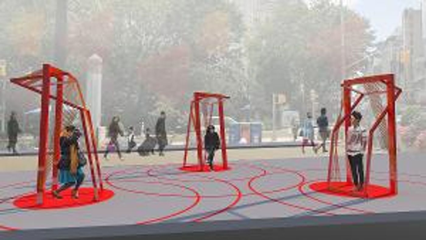 7th Annual Flatiron Plaza Design Installation Evokes Connections During Pandemic  Image