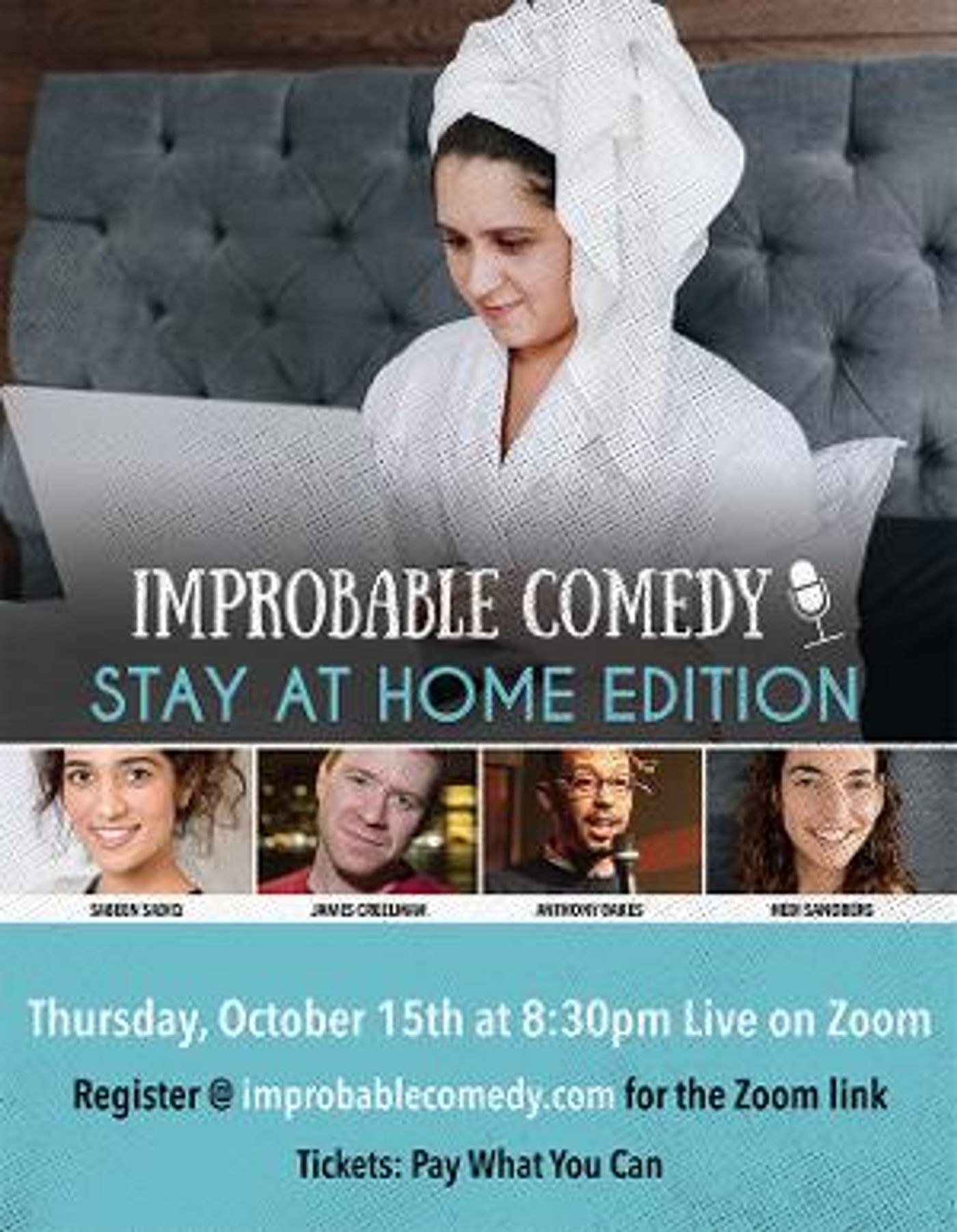Tune In For IMPROBABLE COMEDY: Stay At Home Edition  Image