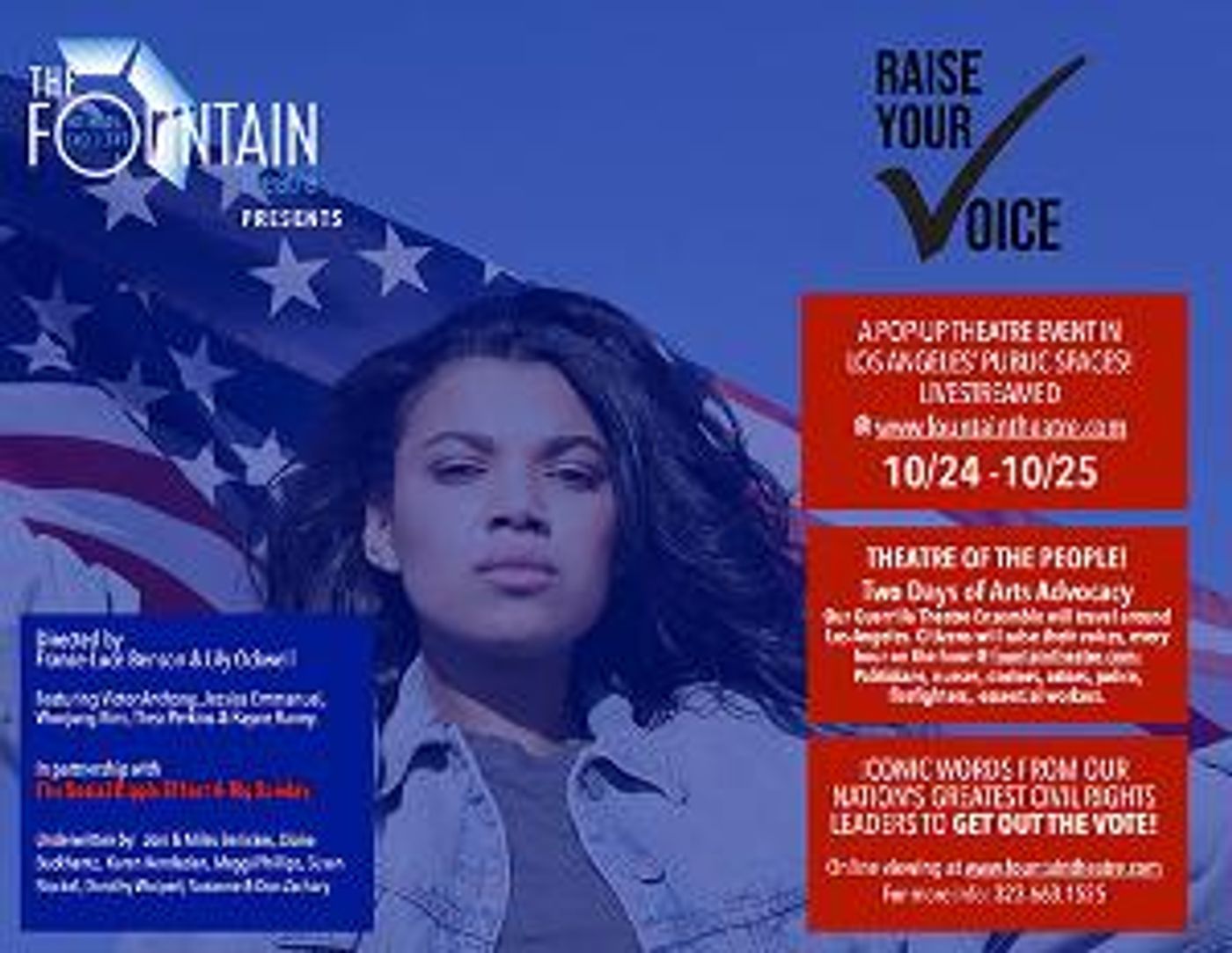 Fountain Theatre's RAISE YOUR VOICE – VOTE! Set For L.A.'s Public Places  Image