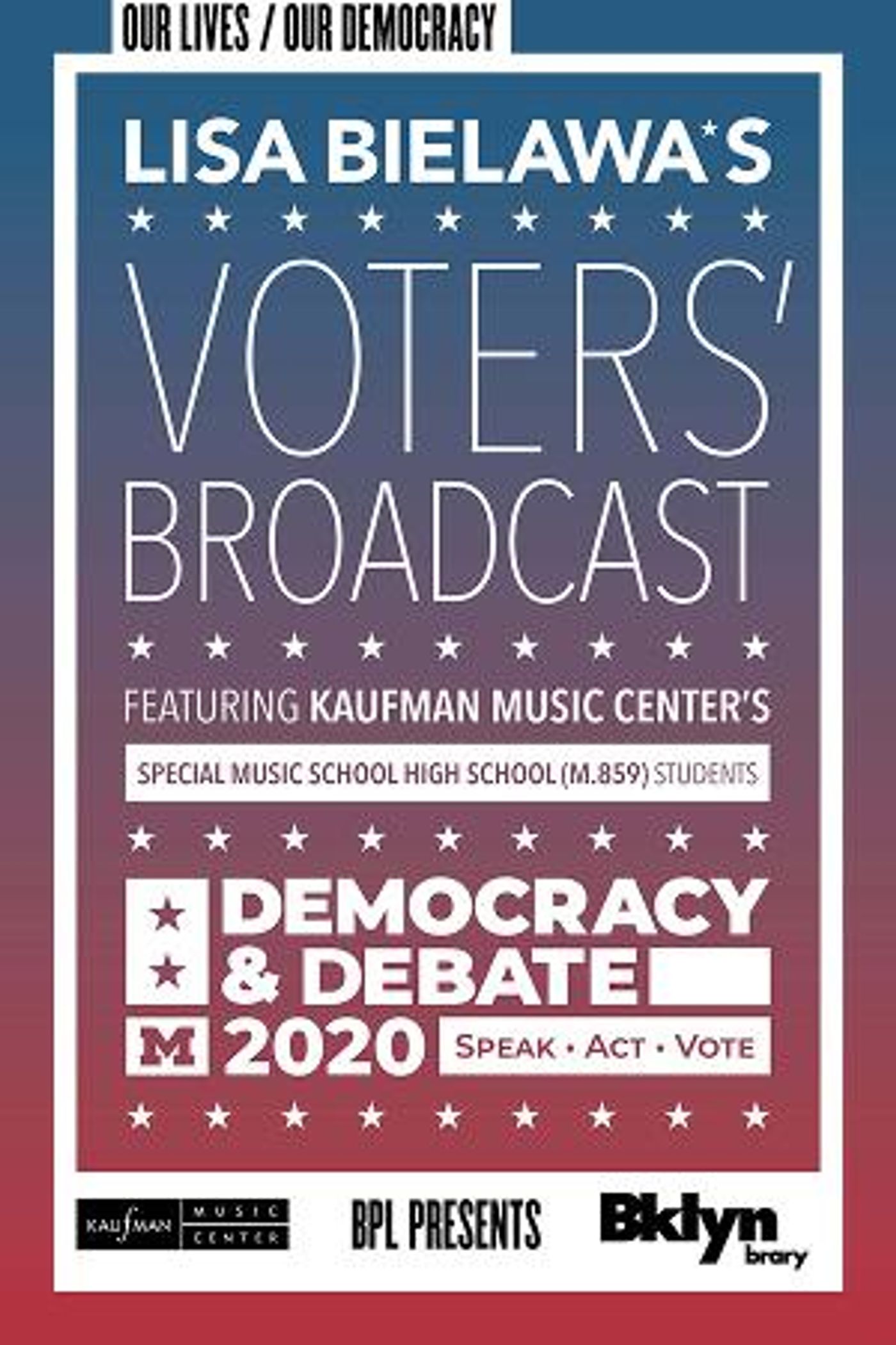 Lisa Bielawa's Election Year Musical Work VOTERS' BROADCAST Premieres Live Outdoors At Brooklyn Public Library  Image