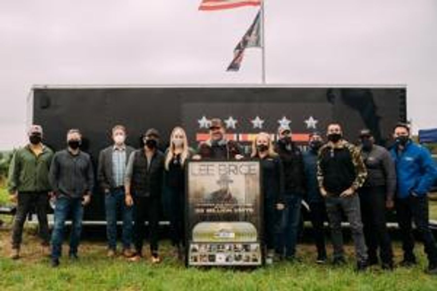 Lee Brice Surprised With Multiple Career Accomplishments Celebration  Image