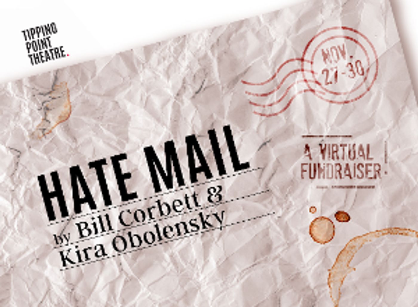 Tipping Point Theatre Presents HATE MAIL  Image