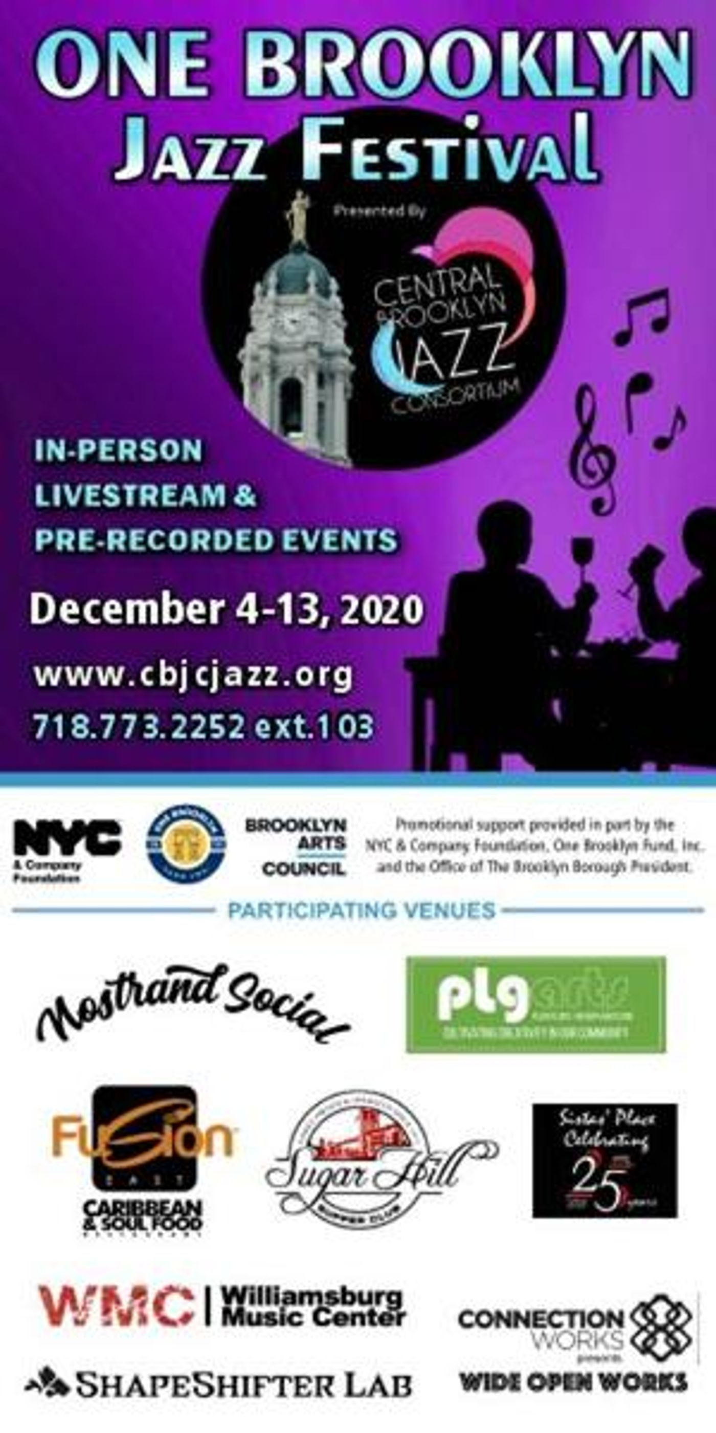 ONE BROOKLYN JAZZ FESTIVAL Begins December 4  Image