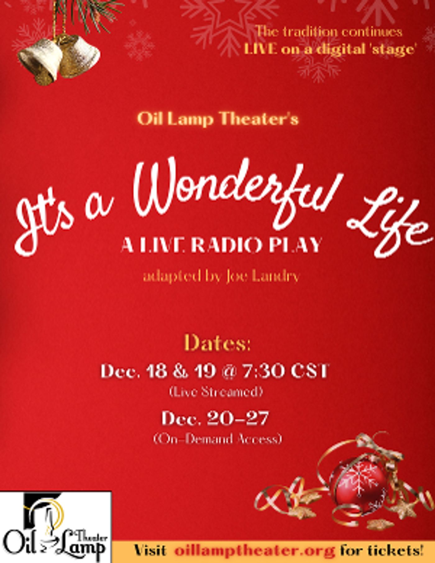 Oil Lamp Theater Presents IT'S A WONDERFUL LIFE: A LIVE RADIO PLAY  Image