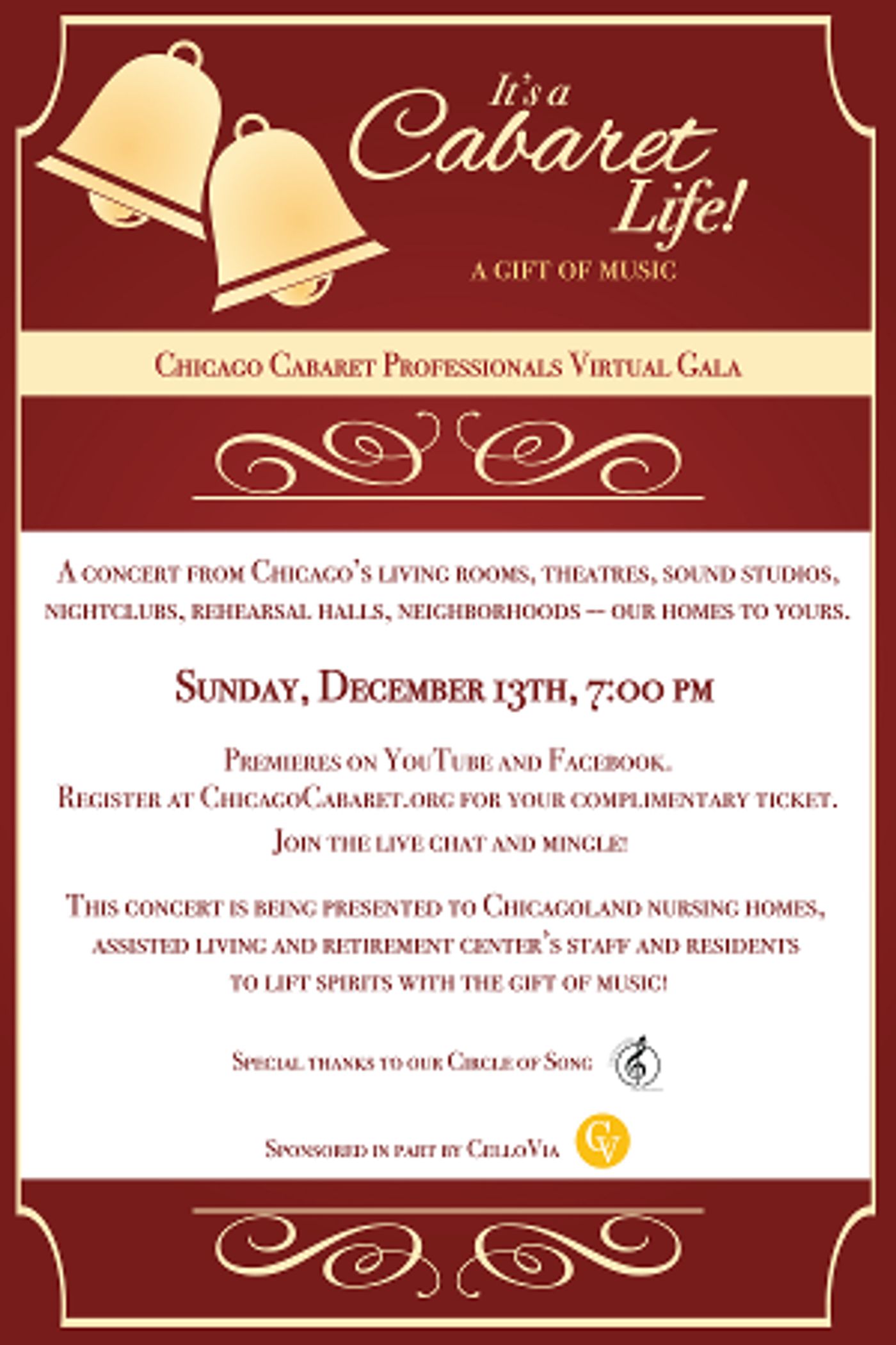 Chicago Cabaret Professionals Makes a Gift of Their Free Gala Concert  Image