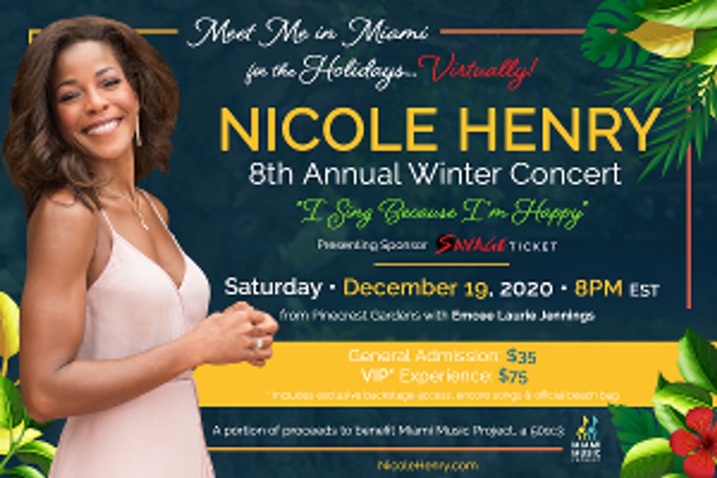 Nicole Henry Presents Virtual Concert 'I Sing Because I'm Happy'  Image