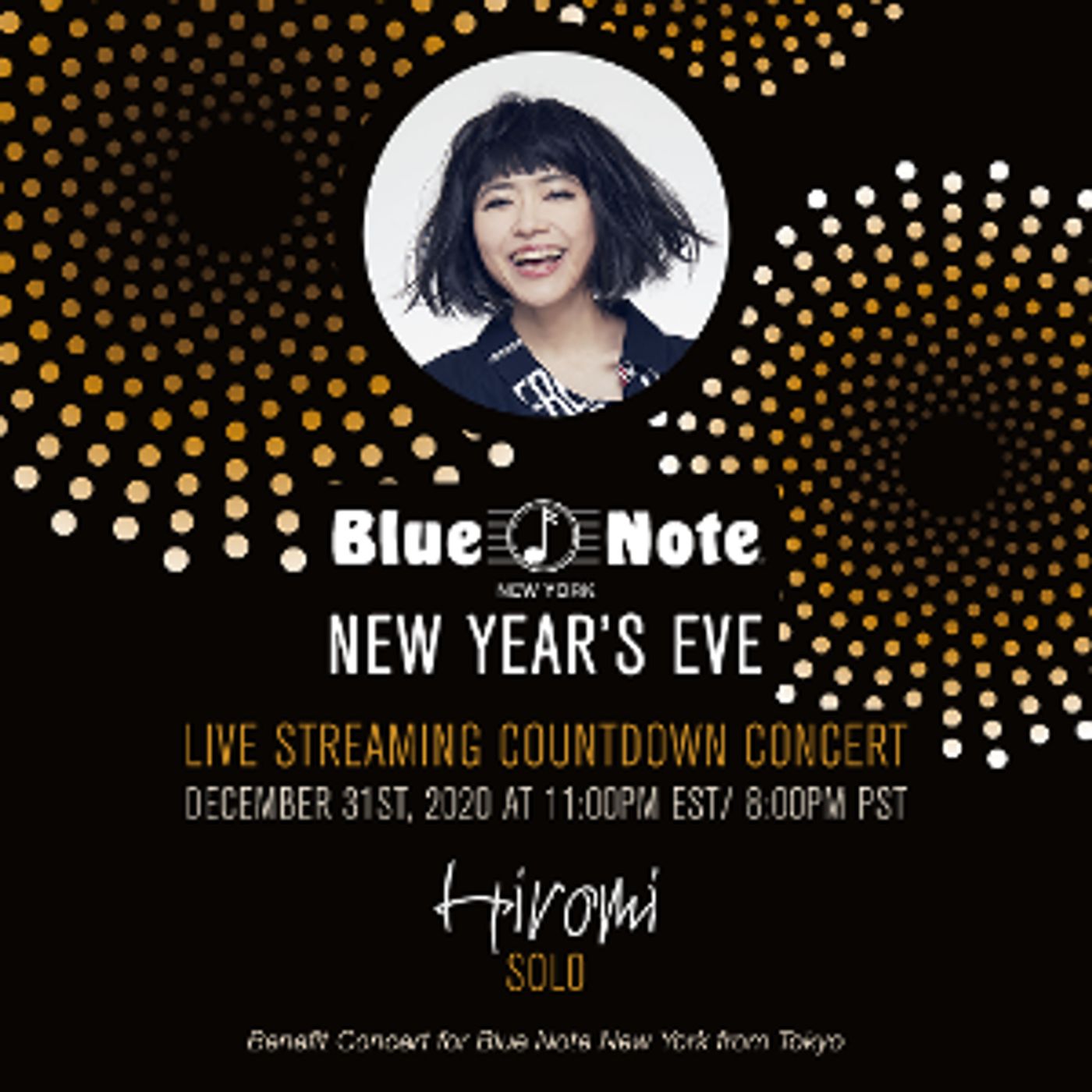 HIROMI'S BLUE NOTE NEW YORK NEW YEAR'S EVE COUNTDOWN Streaming Concert Announced  Image