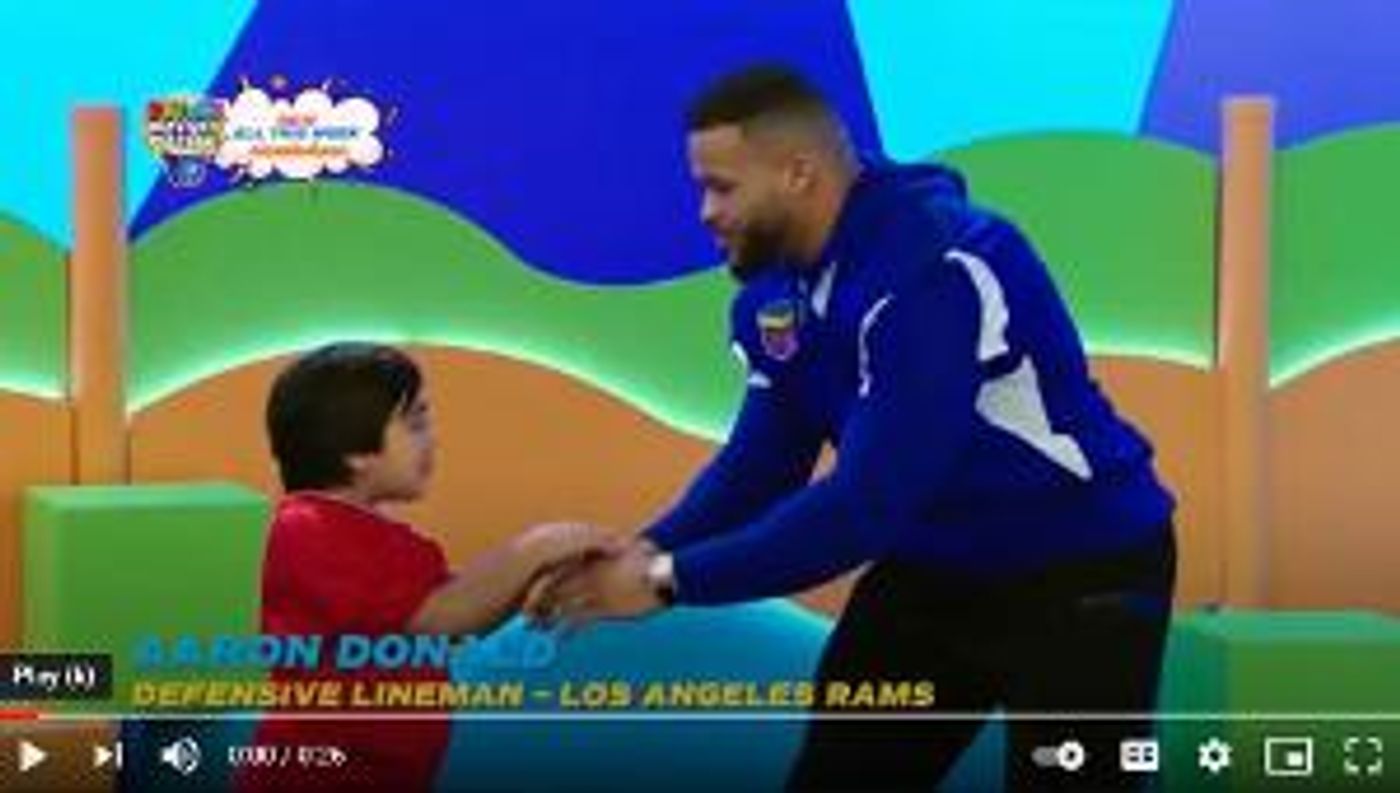 LA Rams' Aaron Donald Appears on Children's Show RYAN'S MYSTERY PLAYDATE  Image
