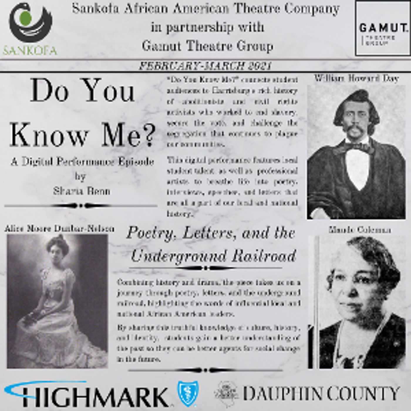 Dauphin County Commissioners' to Present Black History Month Program DO YOU KNOW ME?  Image