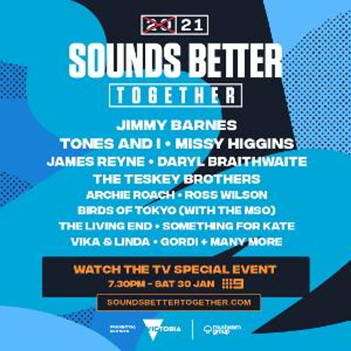 Visit Victoria And Mushroom Group Present 2021 SOUNDS BETTER TOGETHER A Celebration Of Live Music  Image