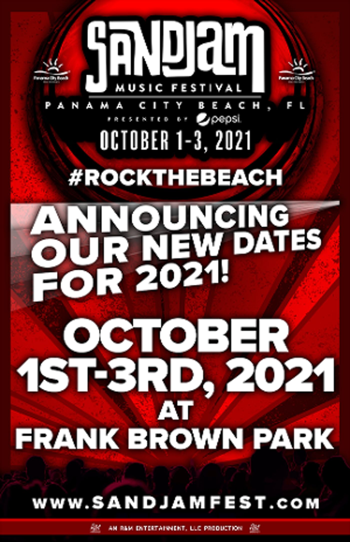 SandJam Presented By Pepsi Rescheduled For October  Image
