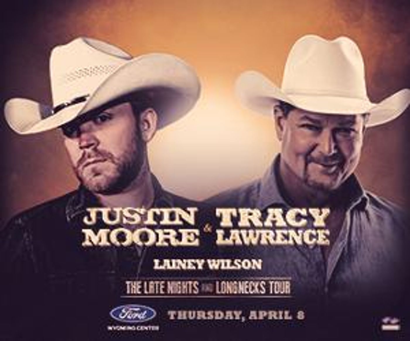 Justin Moore and Tracy Lawrence Come to the Ford Wyoming Center  Image