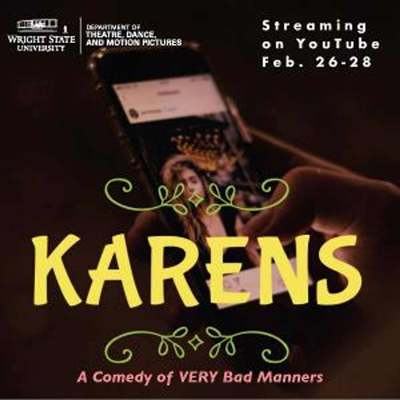 Wright State Theatre Presents KARENS: A Comedy Of Very Bad Manners  Image