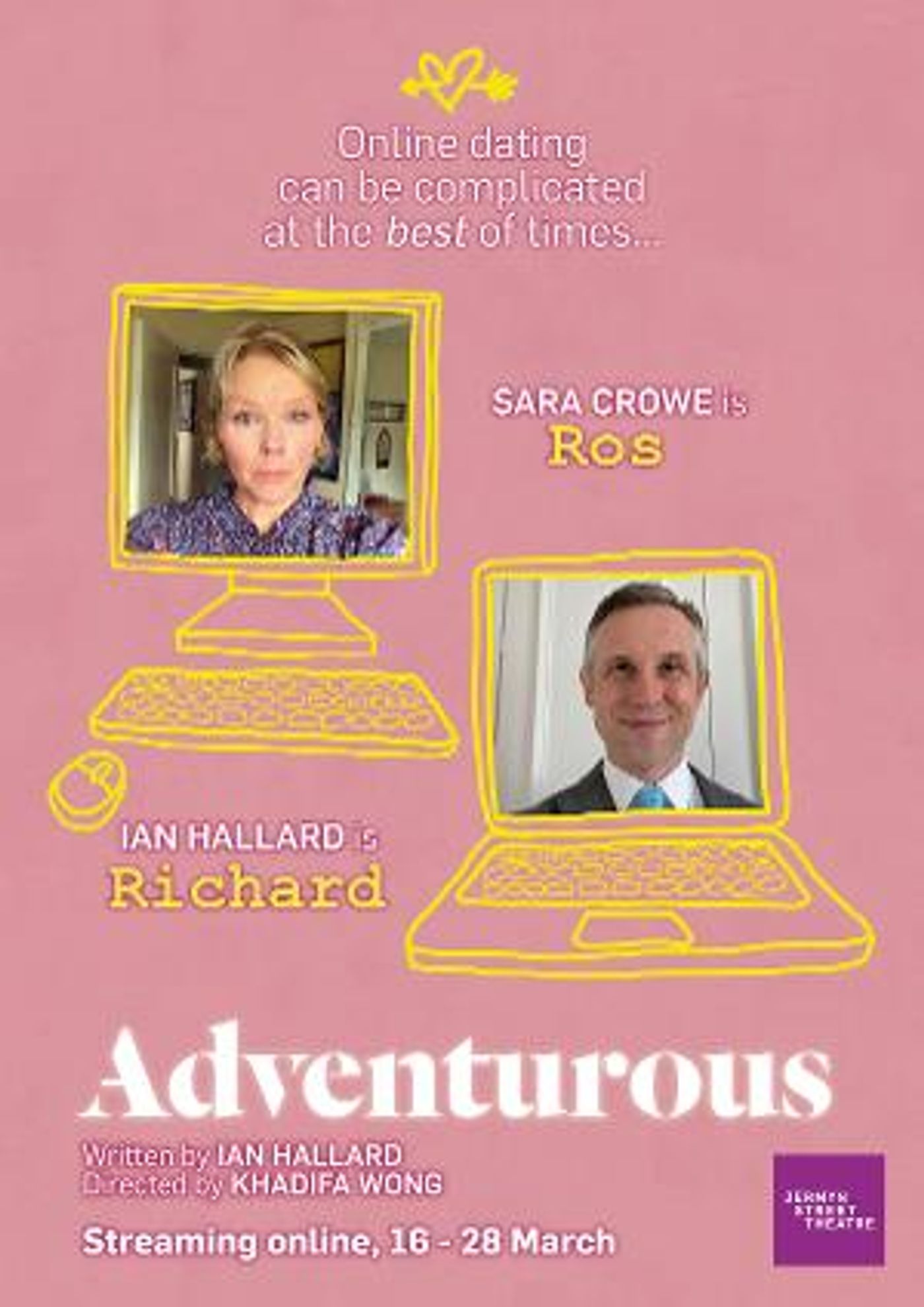 Ian Hallard and Sara Crowe Star In ADVENTUROUS at Jermyn Street Theatre  Image