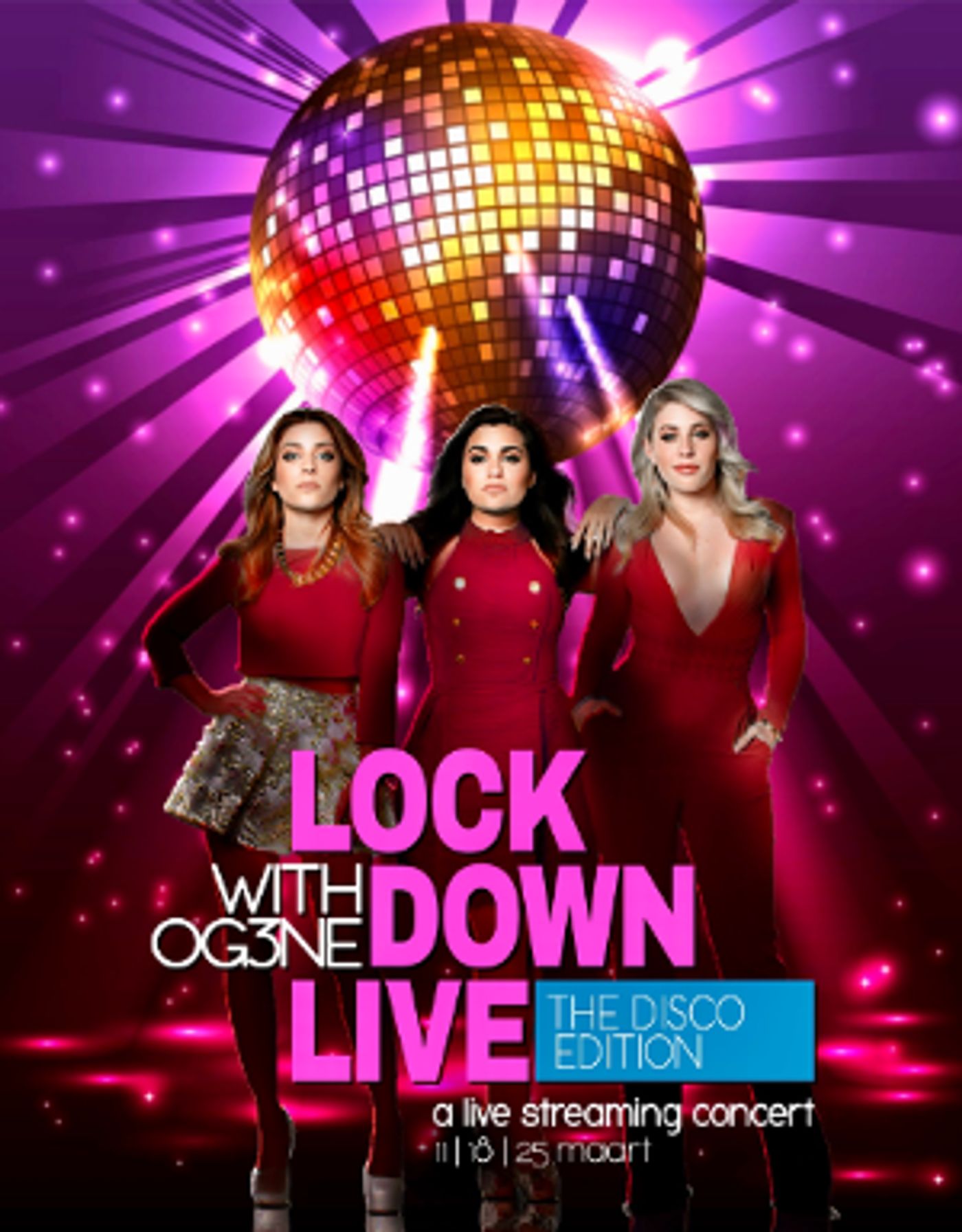 OG3NE Komt Opnieuw Met Drie Verschillende STREAMING LOCKDOWN LIVE' CONCERTEN Met Dit Keer Als Thema 'THE DISCO EDITION  Image