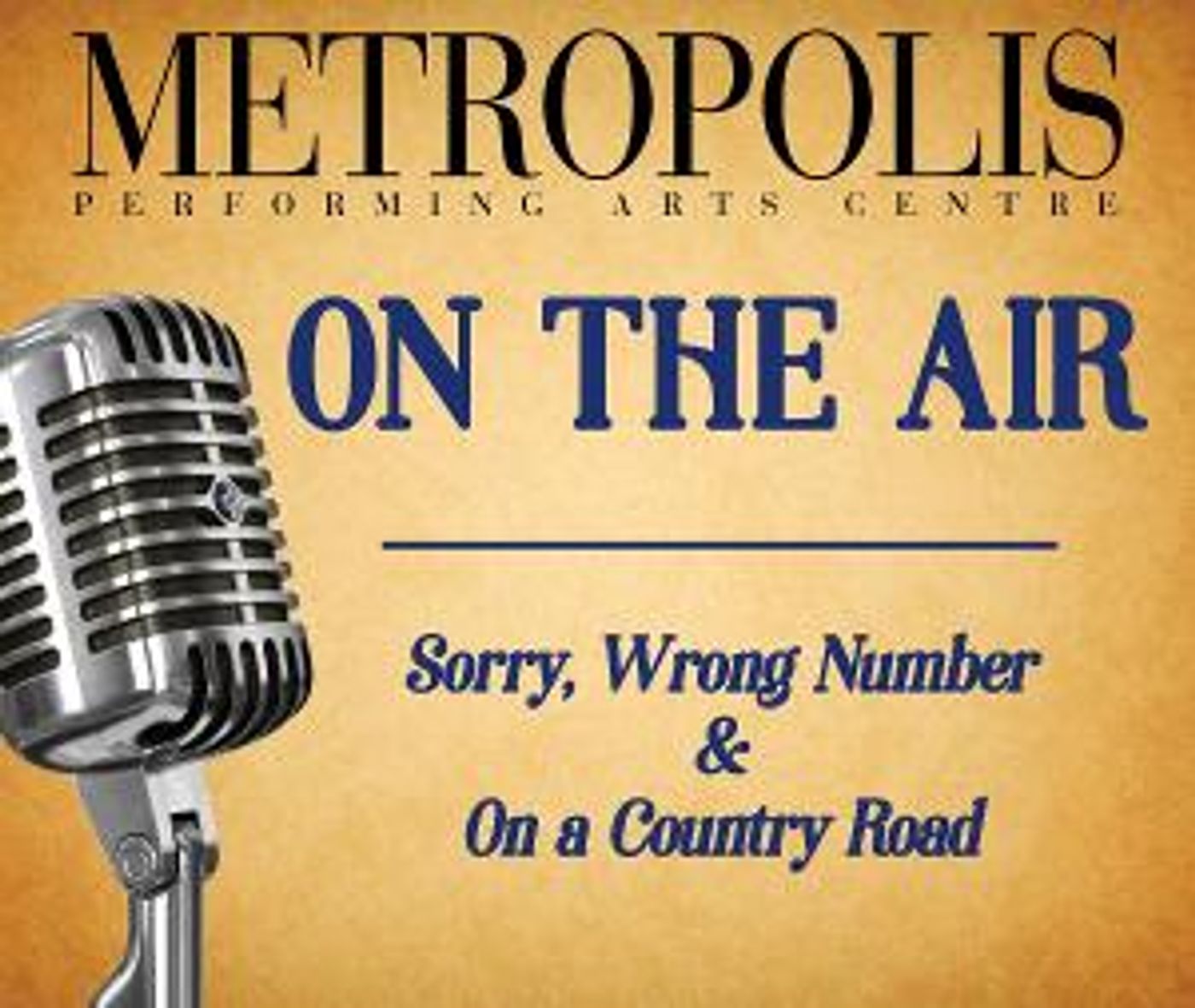 Metropolis Presents Virtual Online Performances Of Radio Classics With METROPOLIS: ON THE AIR  Image