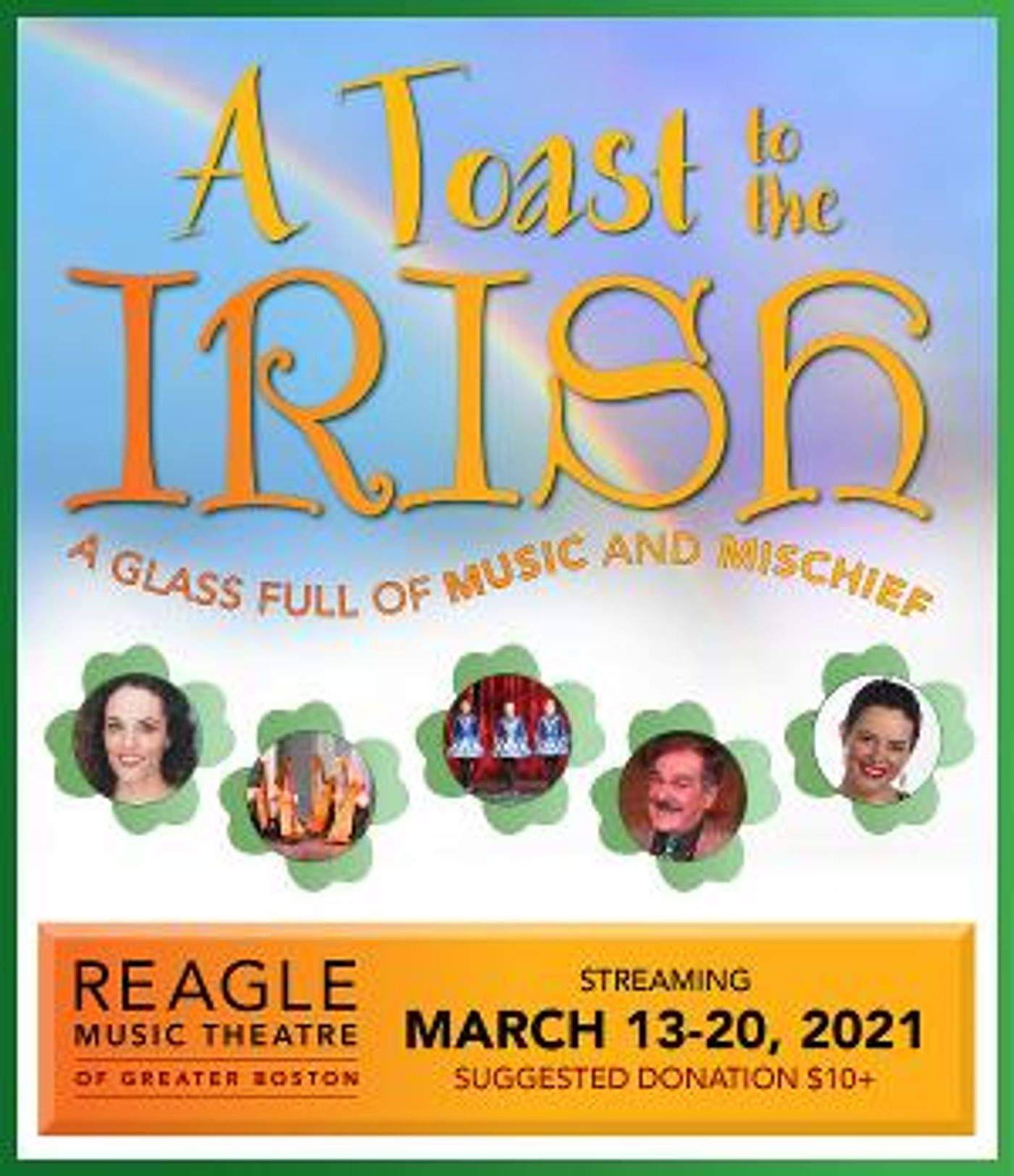 Reagle Music Theatre To Stream Virtual St. Patrick's Day Celebration  Image