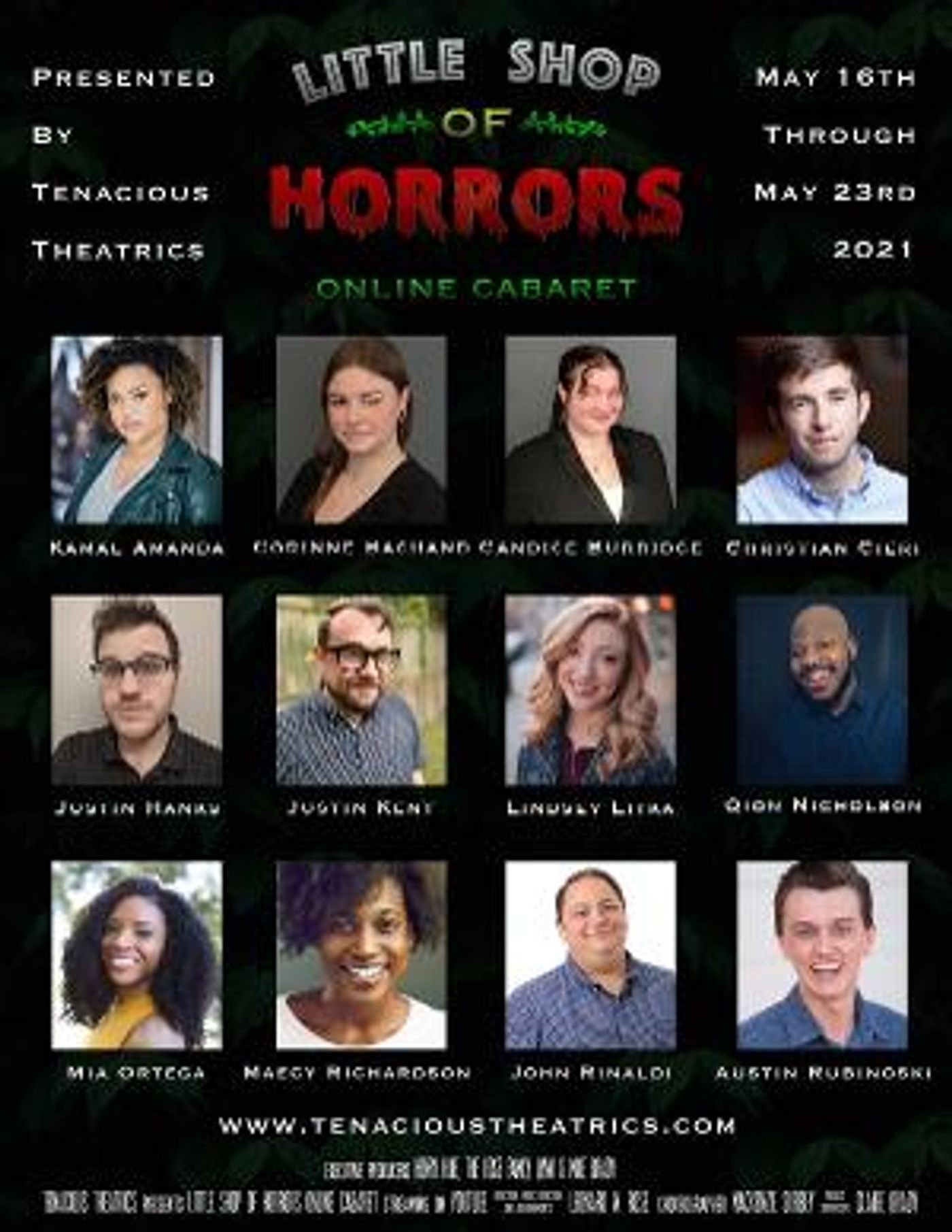 LITTLE SHOP OF HORRORS Online Cabaret Will Be Performed by Tenacious Theatrics This Month  Image