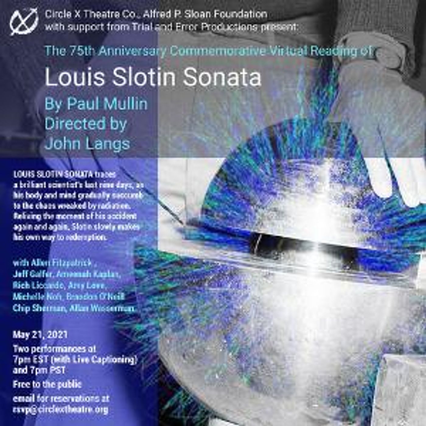 Circle X Theatre Co. Presents Two Virtual Readings Of LOUIS SLOTIN SONATA By Paul Mullin  Image