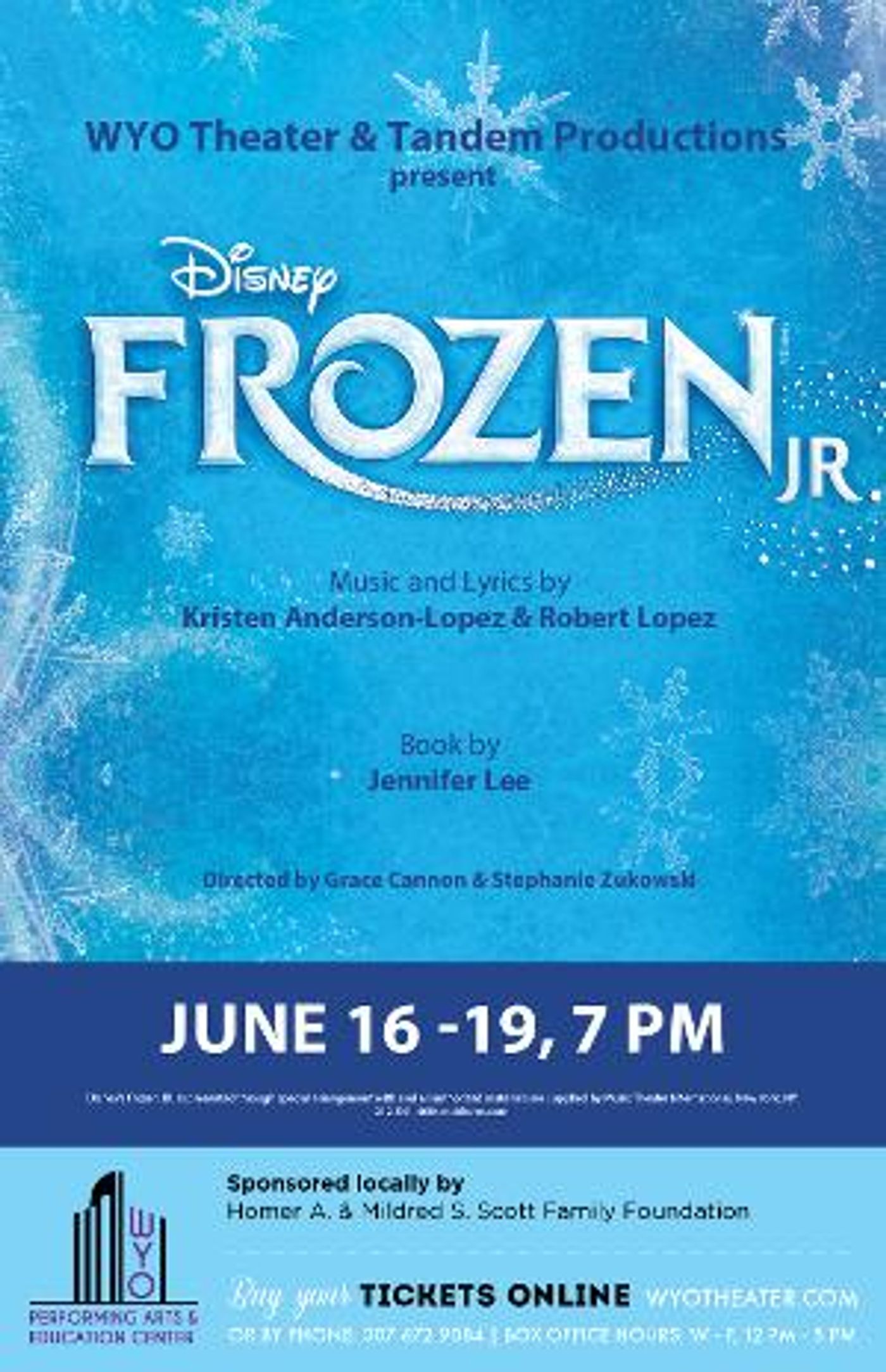 FROZEN JR. Announced at WYO Theater  Image