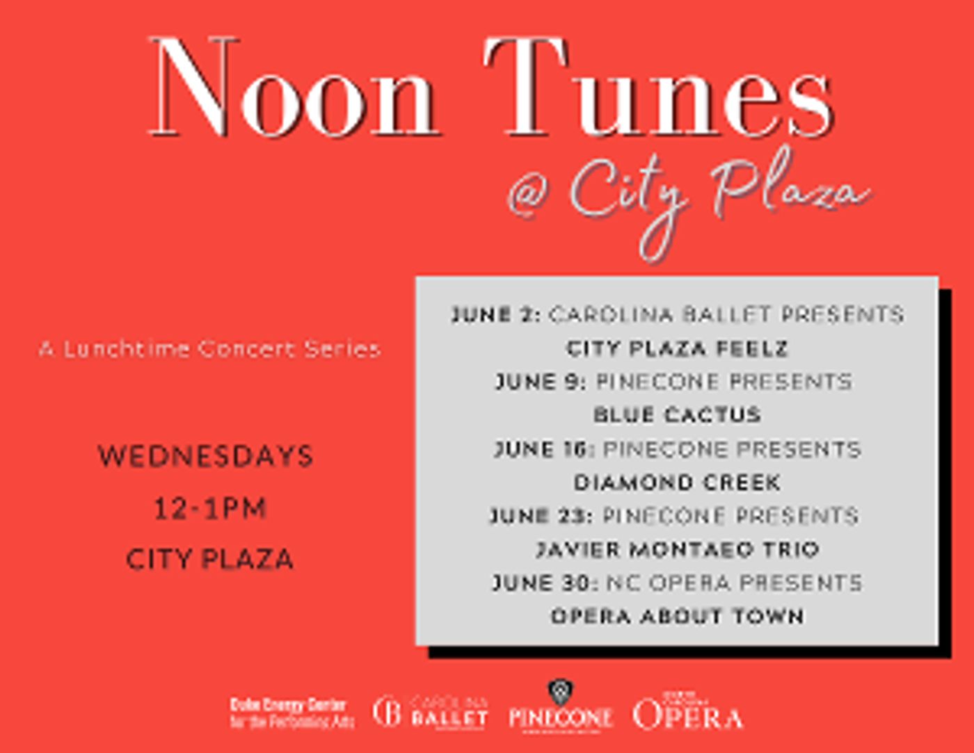 Lunchtime Concert Series Will Come to City Plaza in June  Image