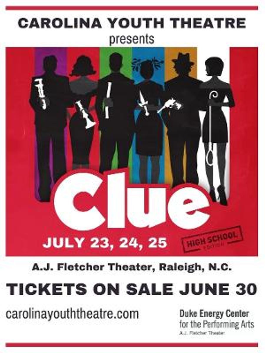 Carolina Youth Theatre Will Return To The Stage This Summer With CLUE Image