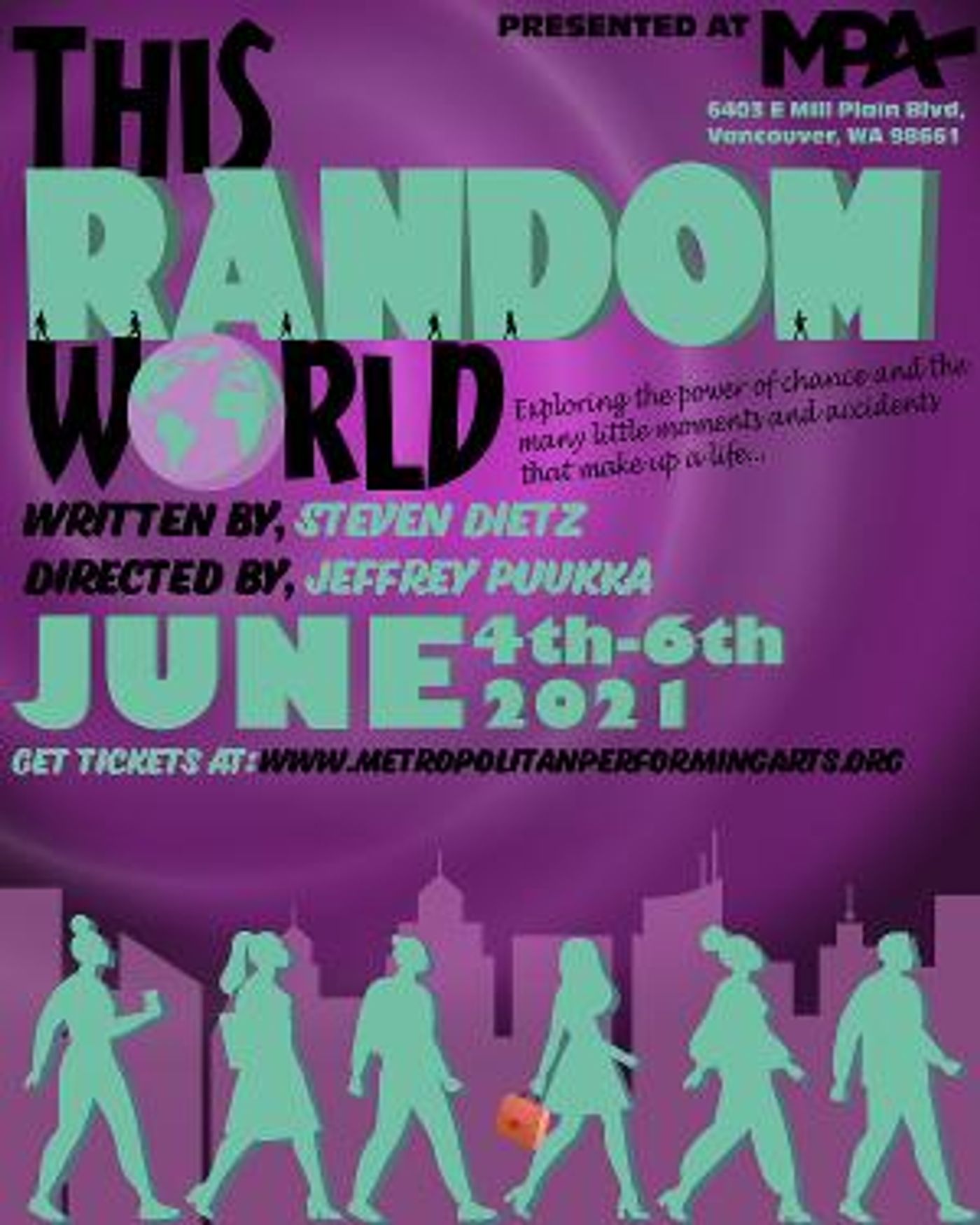 MPA Presents Live And In-Person THIS RANDOM WORLD By Steven Dietz  Image