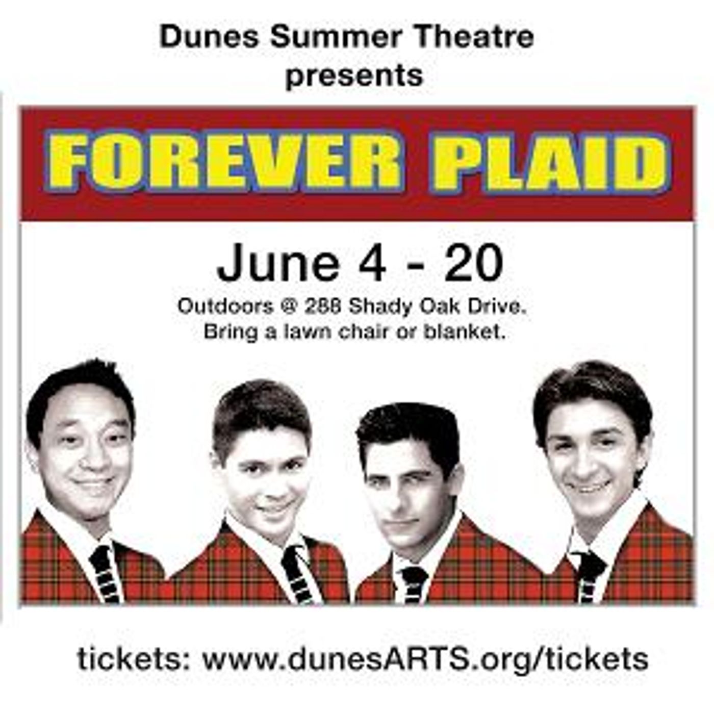 FOREVER PLAID is Now Playing at Dunes Summer Theatre  Image