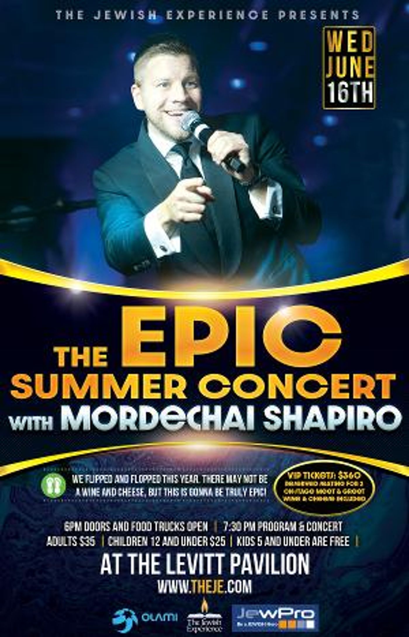 The Epic Summer Concert With Mordechai Shapiro Will Be Performed at The Levitt Pavilion This Month  Image